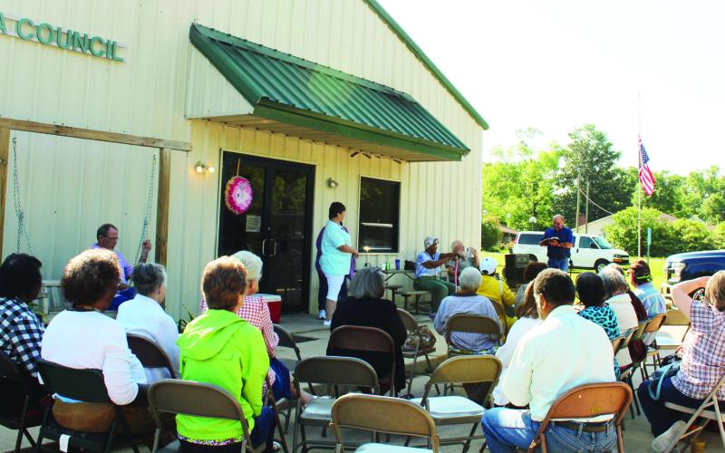 Music, listening to God’s Word, fellowship and refreshments was enjoyed by those that attended the Sicily Island Council on Aging’s spring revival last Friday.