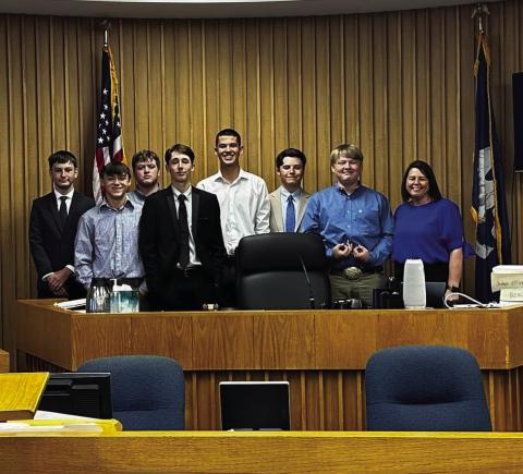 Harrisonburg High School Students Complete their Mock Trial Projects