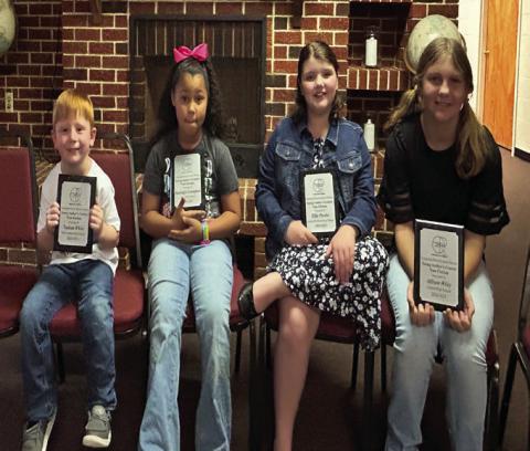 PICTURED ABOVE in no particular order, Nathan White, Harleigh Crumpton, Ellie Perrin, and Allison Wiley.