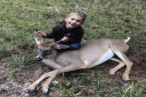 Catahoula Parish native shoots his first six-point deer