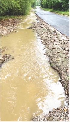 Catahoula Church Road after last week’s rain