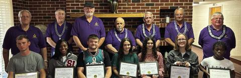 PICTURED ABOVE Front row: Doyce, Raven, William, Abby, Alexis, Cameron, and Kaden. Second row: Joe Bondurant, Jimmy Price, Bobby Creel, Glenn Tiser, Mark Squyres, Wayne Rutledge, and Stevie McCarthy.