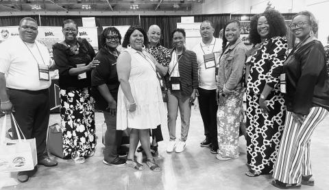 FERRIDAY COUNCIL MEMBER Devonte Schiele, Mayor Pro Tem Sicily Island Emma Hilliard, Mayor Loria Hollins, Ferriday Council member Gail Pryor, Town of Ferriday Becky Ann McKeel-Brown-Albert, Council member Peggy Beard, Ferriday Mayor Alvin Garrison, Town of Ferriday Ashley Skipper, Jonesville Mayor Pro Tem Catina Branch, and Sicily Island council member Linda Kerry pictured above.