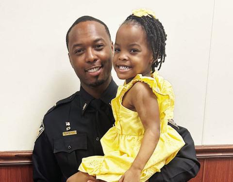 E.J. MAYES and his daughter