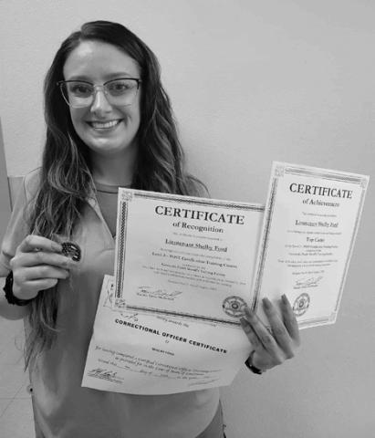 Four Catahoula Correctional Center officers achieve Level III POST Certification