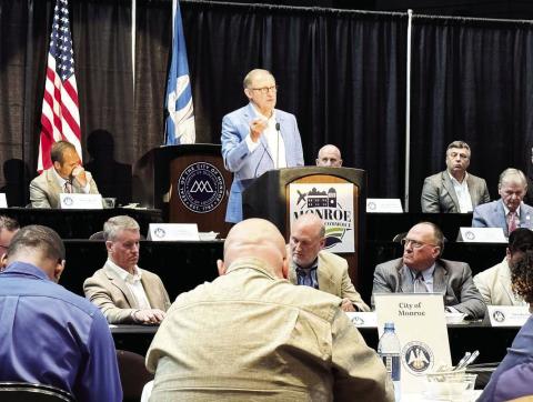 SENATOR GLEN WOMACK speaking at Northeast Louisiana Legislative Delegation Update Luncheon
