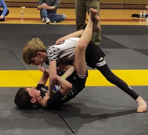 KAPLAN BOYETTE, Jonesville Gracie United (white shirt) pictured above .
