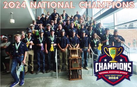 LOUISIANA 4-H Shooting Sports Team members pictured above