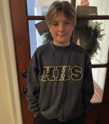 MADDEN MOPHETT pictured above. Madden is the son of Caroline and Jared Mophett. Madden has been a student of HHS since he started Kindergarten. Madden enjoys hunting deer and ducks and training dogs for completion with his father.