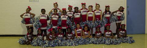 2024 Jonesville Elementary Cubbies cheer team