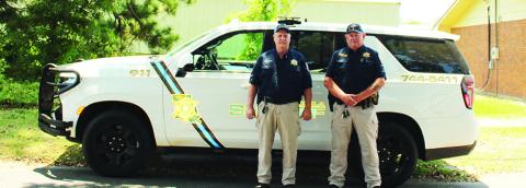 SRO Supervisor Patrick Cavin and SRO Tommy Williamson (News Booster Photo)