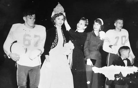1954 Block High School homecoming court