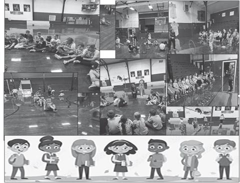 CHS students in grades K-5 learned about their heart today with Eat Move Grow. They had fun doing an obstacle course to get their heart rate up. The students also got to hear each other's heart beats. Students were able to try a healthy snack. For some of them it was the first time they have tried kiwi.