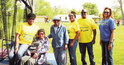 DAISY REID, Ben Jones (90 years young), Helen Fortune (86 years young), Sharon Fisher Stevenson Green, Donald Green, and Veronica Savage pictured above.