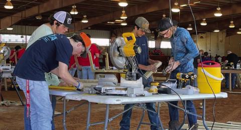 Block High School’s Agriculture Teacher updates the progress of the students Ag Program
