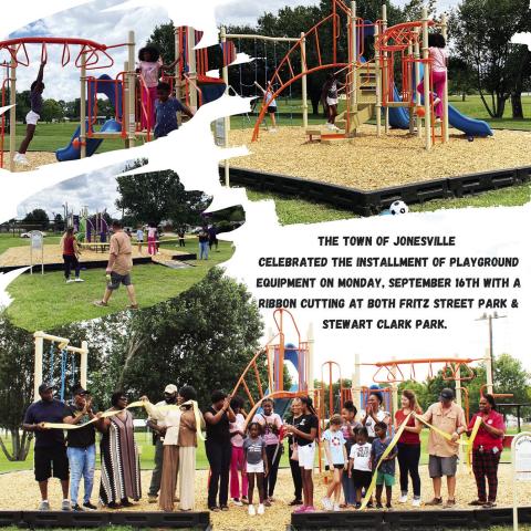 Grant funds provide playground equipment for Jonesville parks