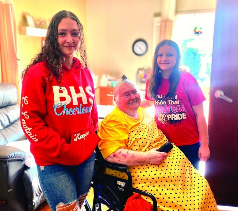 CATAHOULA COACTION members and Columns resident pictured above from left to right Keegan Randall, Mamie Floyd, and Sadie Coley.