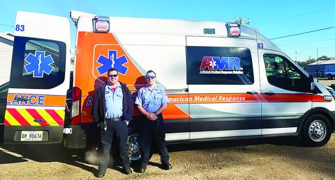 EMT Trace Cockerham and Paramedic Ronnie Hill Jr.