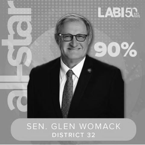 Senator Glen Womack named LABI All-Star for pro-business leadership