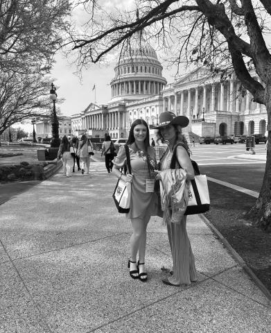 CALLIE ANN MCENTYRE and Bonnie Farmer Hay pictured above.