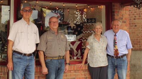 DAVID MITCHELL, Sheriff Toney Edwards, Vicki Costanza and John Costanza pictured above.