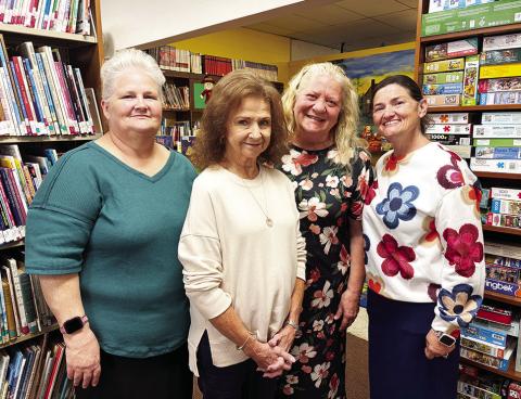Picture from left to right: Shelly McLendon, Glenda Laing, Sandy Floyd, Carrie Miller. (Catahoula News Booster photo)