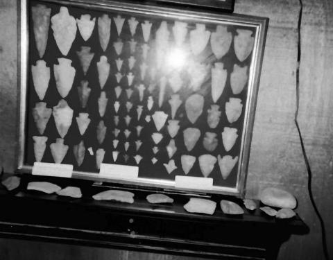 Arrowheads and places they were found