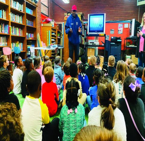 Sicily Island Elementary’s Pre-K, Kindergarten, 1st, 2nd, and 3rd Grades learn about fire safety with SI Fire Chief