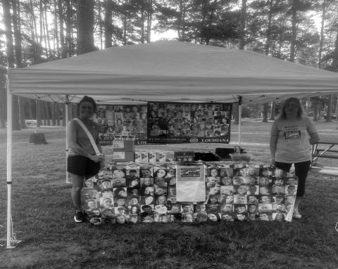 Millie Mattered chairman Caryn Stanley handing out Narcan at the 5K freedom run