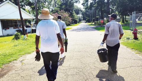 Cleanup efforts in Jonesville’s District Two