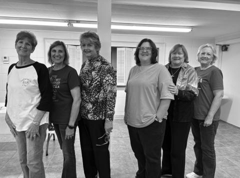 JWC MEMBERS pictured above from left to right Ilene Hardie, President; Mary Beth Boothe, Vice President ; Jackie Rouse, Secretary; Chantel Towell, Alternate Secretary; Donna Tiser, Treasurer and; Marilyn Mille, Historian. Not pictured Sue Sandifer, Parliamentarian.