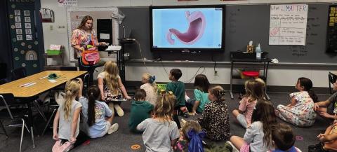 Learning systems that make up human body at HHS