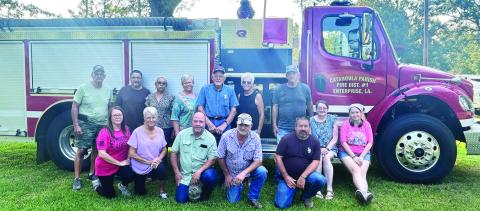 Fire District #1 Board members and volunteer firefighters